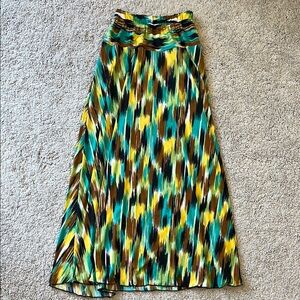 Multicolor Patterned Flowy Women's Maxi Skirt size 8
